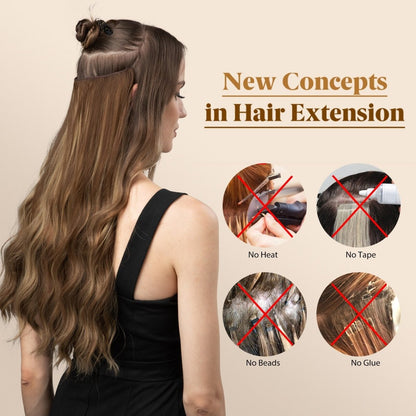 Secret Hair Invisible Halo 2.0 Hair Extensions - BEAUTY BELLO®