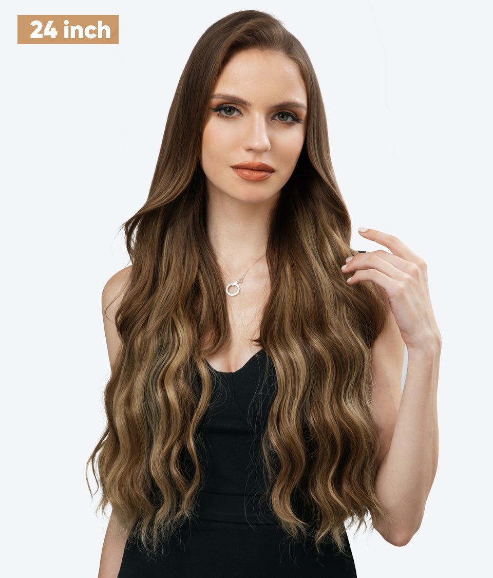 Secret Hair Halo 2.0 Hair Extensions Medium Auburn/Ash Blonde - BEAUTY BELLO®